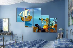 Paintings for the interior of a children's bedroom