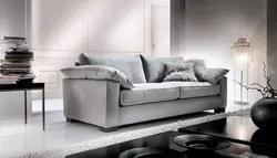 Double sofa in the living room interior