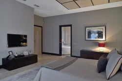 Bedroom interior dark or light floor