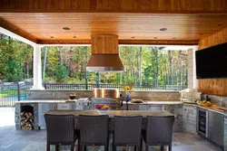 Kitchen interior in a closed country house