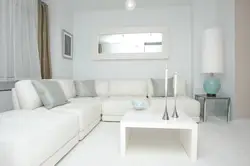 Sofas in the living room interior with a white wall