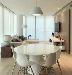 Round Kitchen Living Room Design