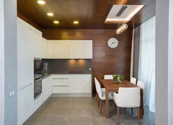 Дизайн панелями маленькой кухни
