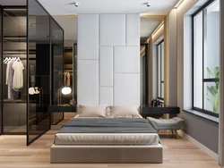 Bedroom design behind glass