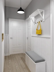 Narrow Hallway Design Gray