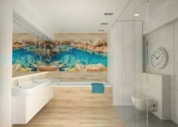 Дизайн ванны с фреской