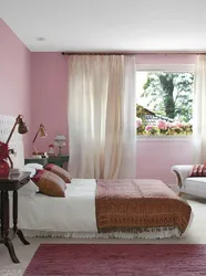 Bedroom design curtains in colors