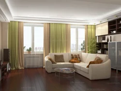 Living room design with 6 windows
