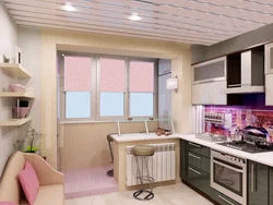 Small kitchen design with exit