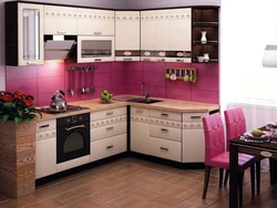 Inexpensive corner kitchen design