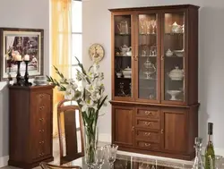 Угловые шкафы в гостиную для посуды современные фото