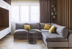 Дизайн гостиной с диваном