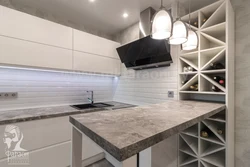 Столешница чиполлино серый в интерьере кухни