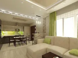 Hotel interior with kitchen