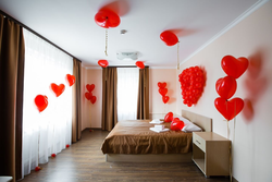 Bedroom design with balloons