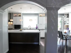 Kitchen Interior With Arch