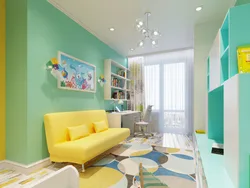 Color combination in the interior of a children's bedroom