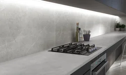 White Granite In The Kitchen Interior