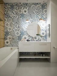 Bathroom in patchwork style photo