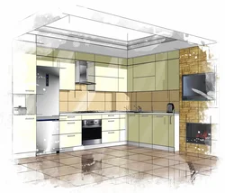 Kitchen vector photo