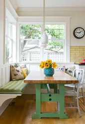 Photo of a bench in the kitchen