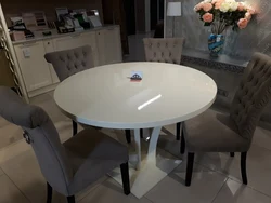 Round Tables For Kitchen Sliding Photo