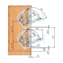 Shoe racks with photo sizes for the hallway