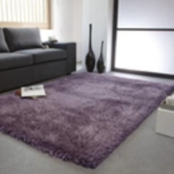 Gray carpet in the living room interior