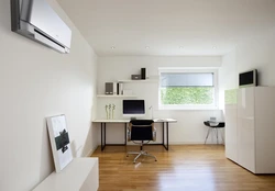 Air conditioner in the interior in the living room photo