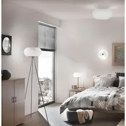 Floor lamps in the bedroom photo