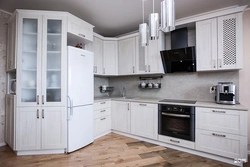 Photo of a classic kitchen with a pencil case