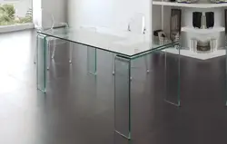 Glass tables for the kitchen photo