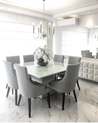 Gray Kitchen Table Design