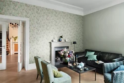 Non-woven wallpaper for the living room photo