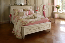 Bed in the bedroom Provence photo
