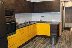 Кухня фото желто черные