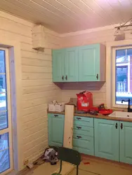 Как покрасить вагонку на кухне фото