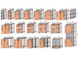 Kitchen furniture photo dimensions