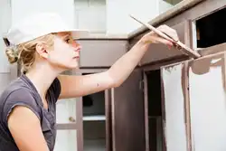 Как покрасить фасад кухни фото