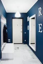 White And Blue Hallway Photo