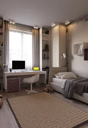 Дизайны прямоугольных спален для подростков