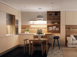 Design of the opposite side of the kitchen