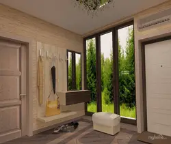 Bir evdə soyuq bir koridorun dizaynı
