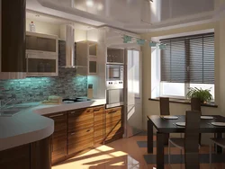 Kitchen in 3 room apartment design