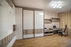 Cabinet design in a studio apartment