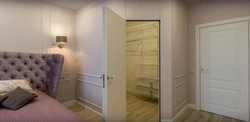 Rectangular Bedroom Design With Dressing Room