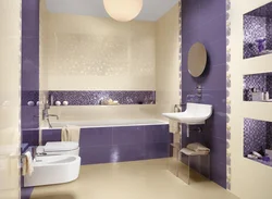 Bathroom design in three colors