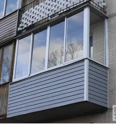 Aluminum loggia windows photo