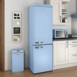 Холодильник в цвет кухни фото