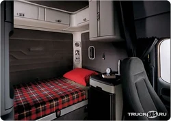 Sleeping place in a truck photo